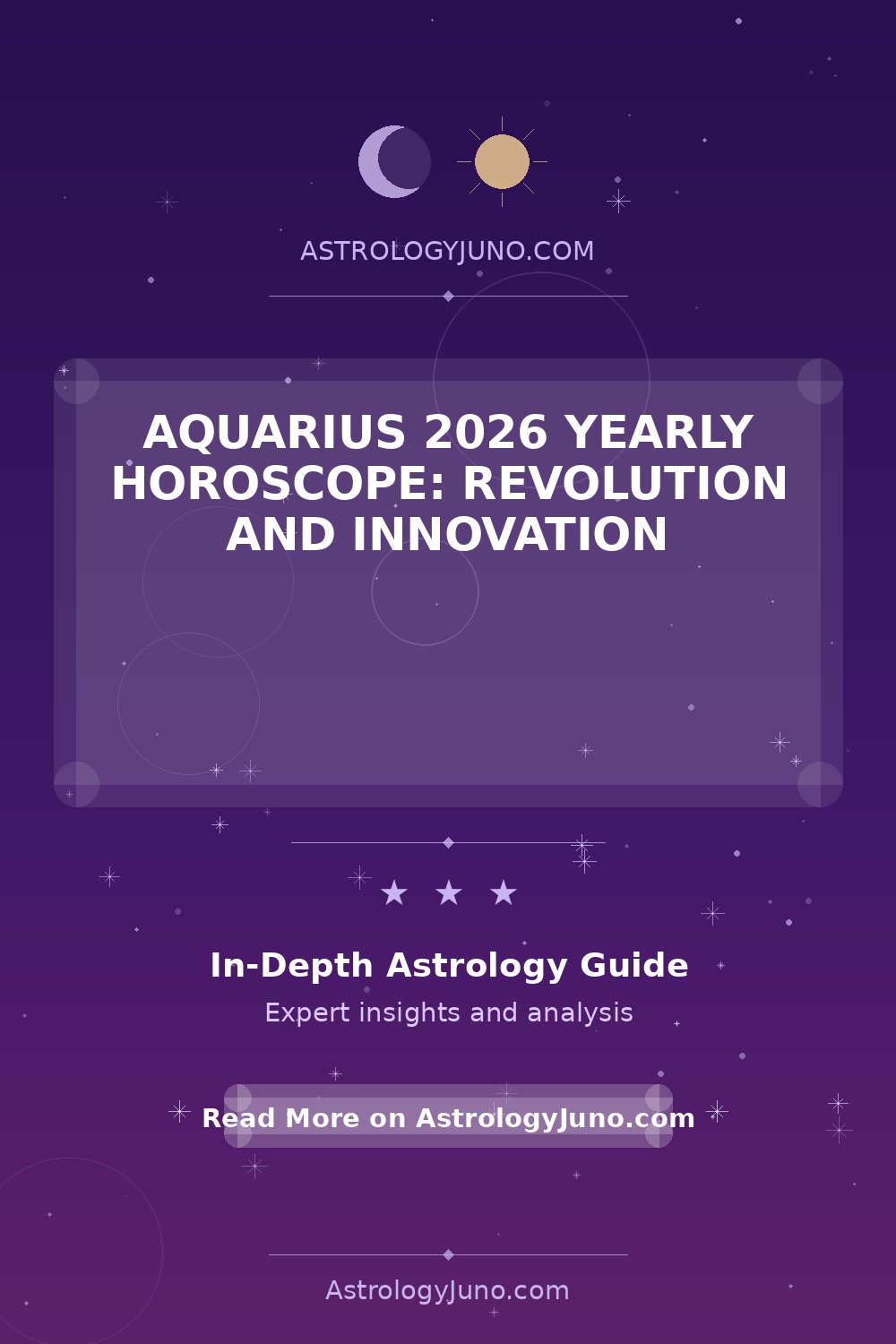 Aquarius 2026 Horoscope: Embrace Change and Innovation - Astrology Juno