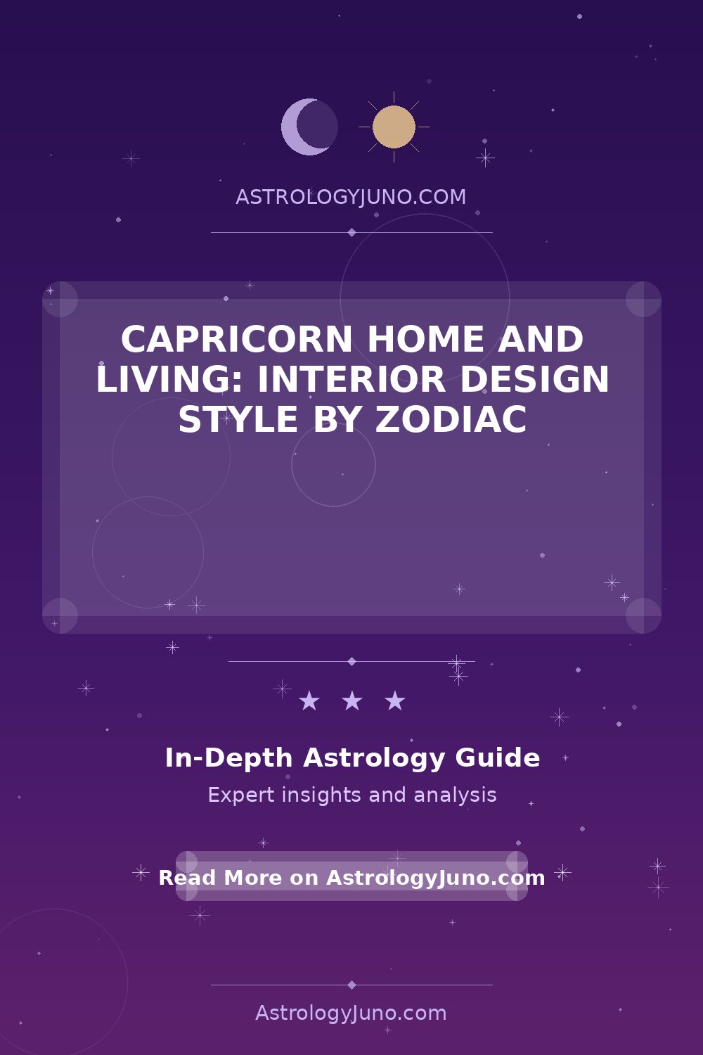 Capricorn Home and Living: Interior Design Style by Zodiac - Astrology Juno