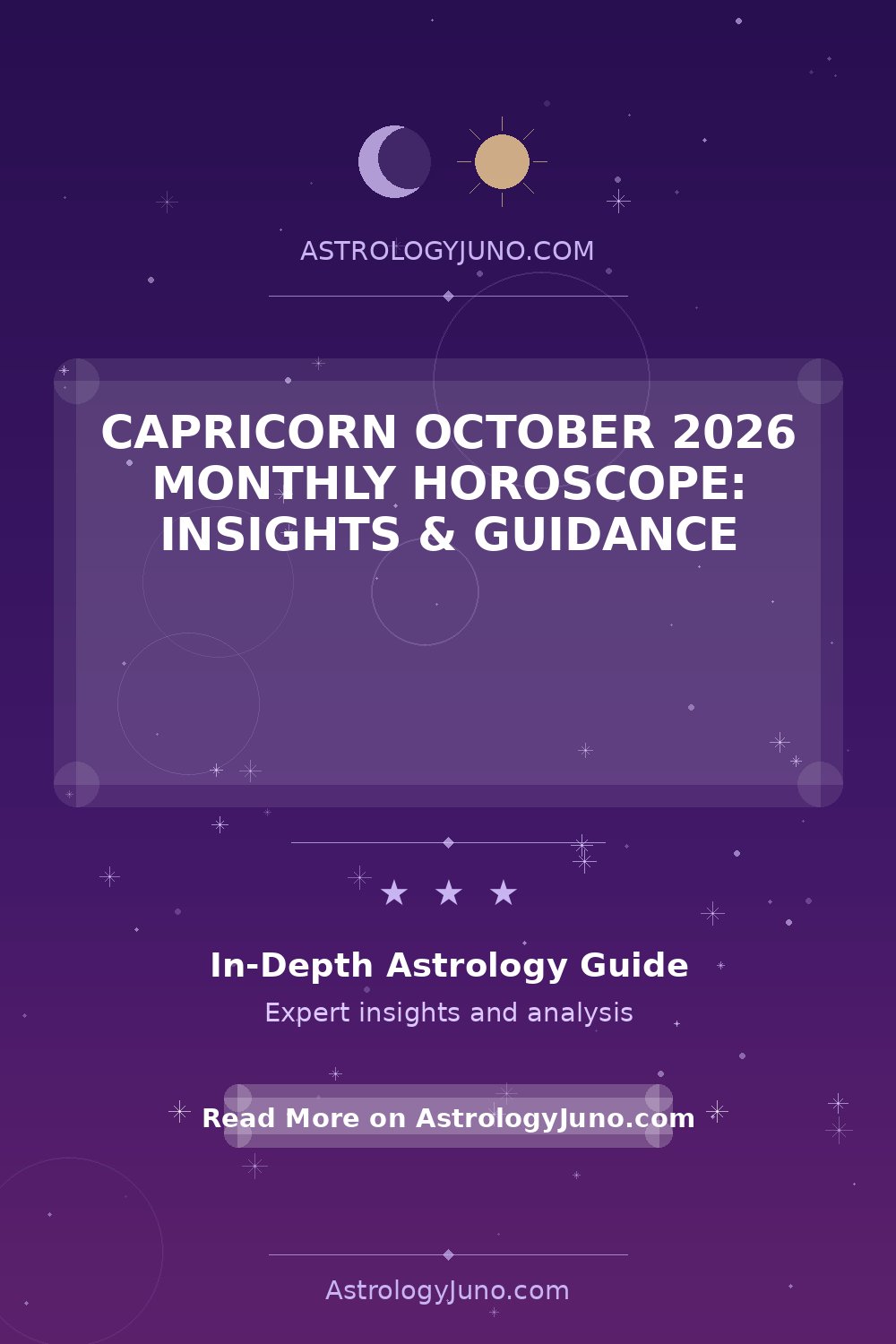Capricorn October 2026 Horoscope: What to Expect - Astrology Juno