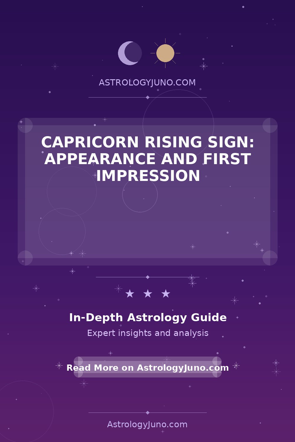 Capricorn Rising Sign: First Impressions & Appearance - Astrology Juno