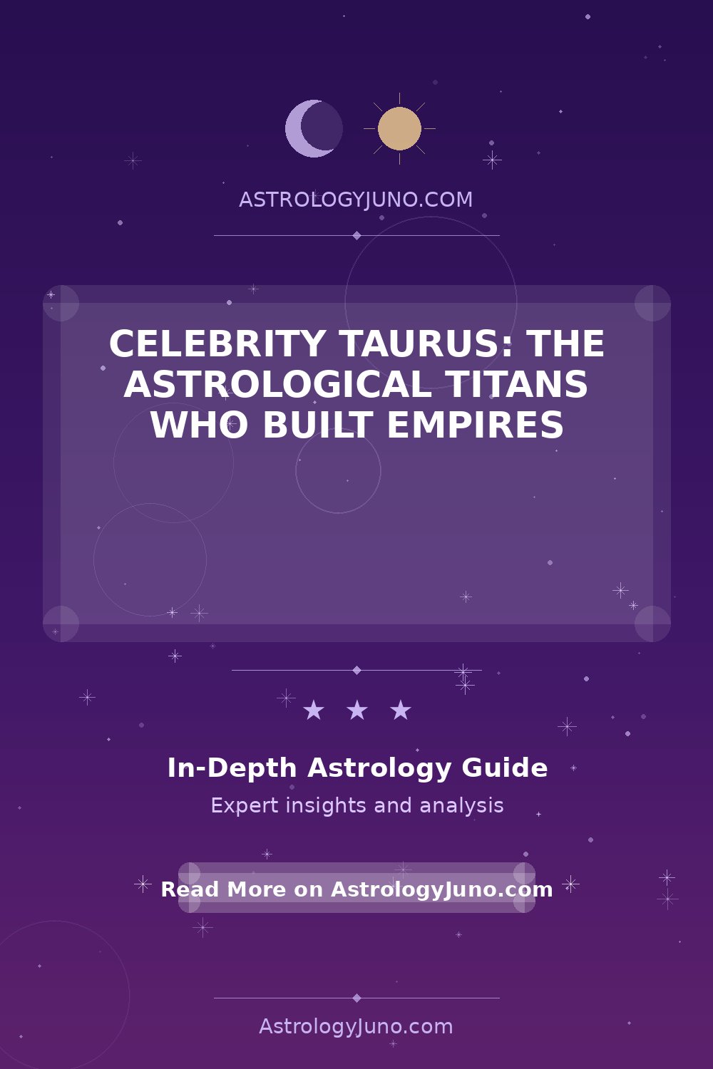 Celebrity Taurus: Astrological Titans of Success - Astrology Juno