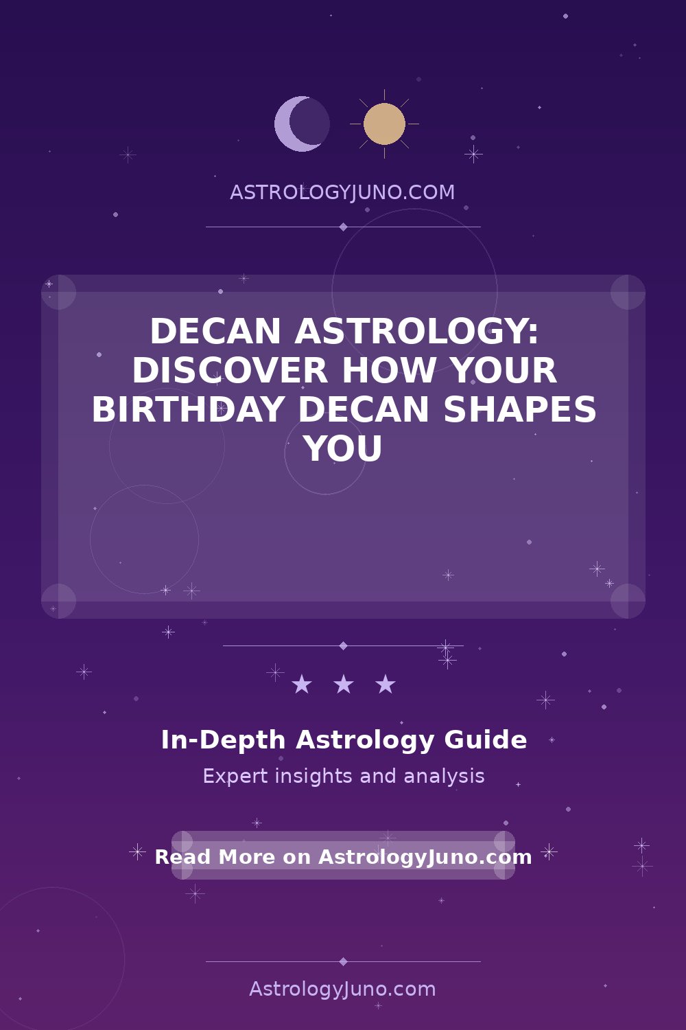 Understanding Decan Astrology and Personality Traits - Astrology Juno
