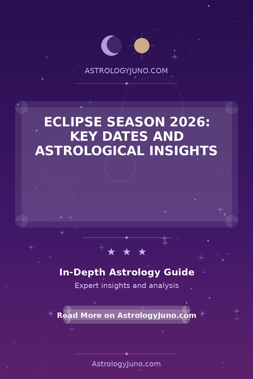 Eclipse Season 2026: Dates and Meanings Explained - Astrology Juno