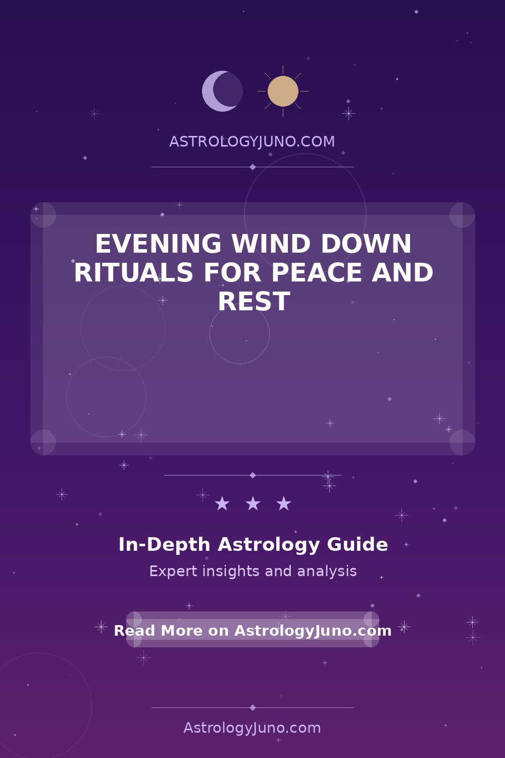 Evening Rituals for Relaxation and Peaceful Sleep - Astrology Juno