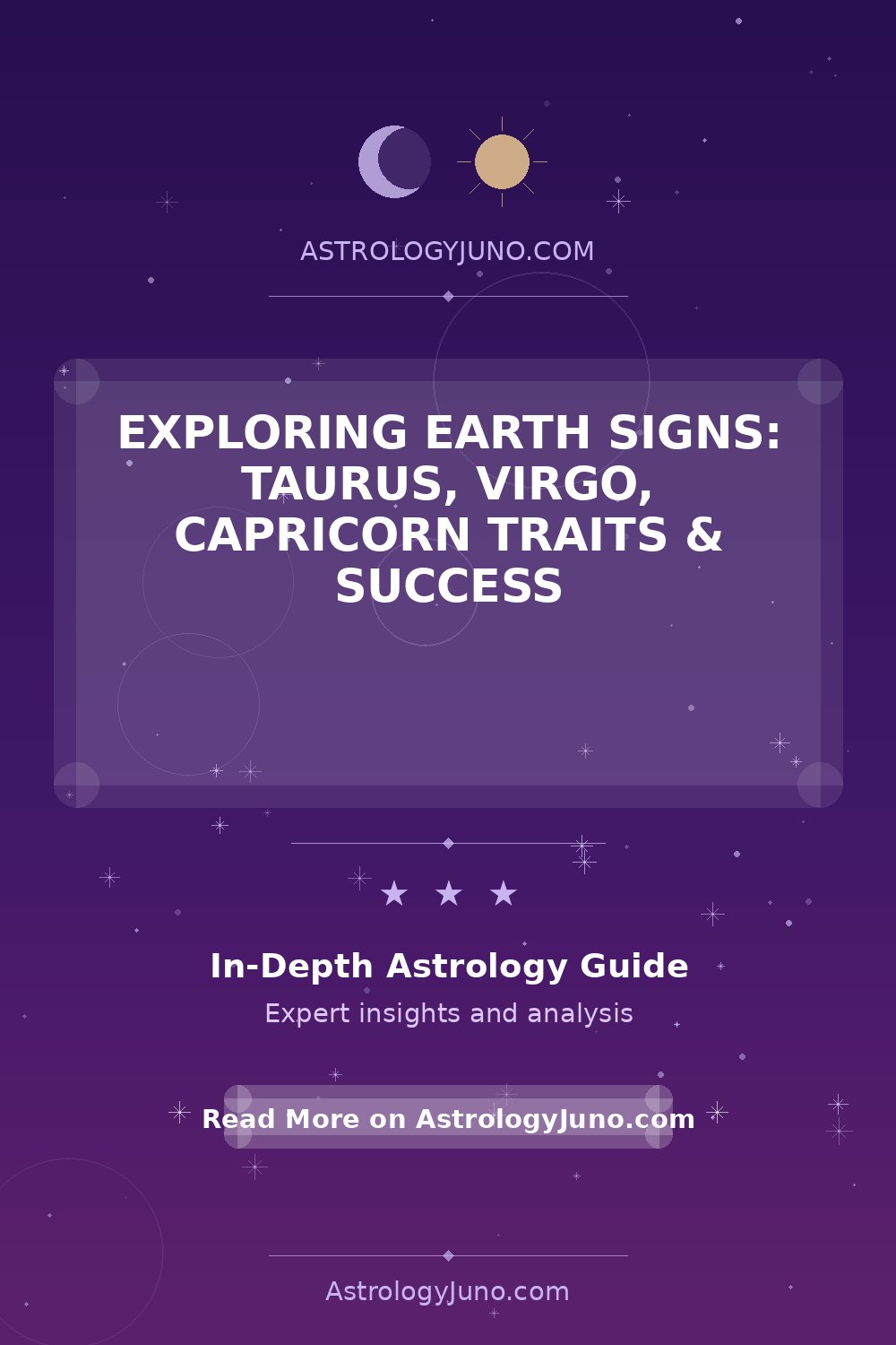 Earth Signs Explained: Taurus, Virgo, Capricorn Traits - Astrology Juno