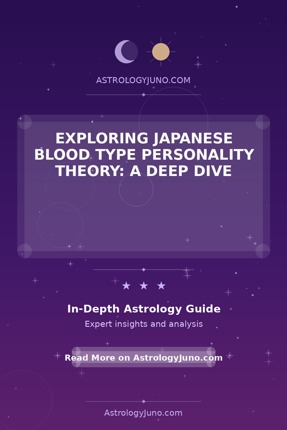 Japanese Blood Type Personality Theory Explained - Astrology Juno