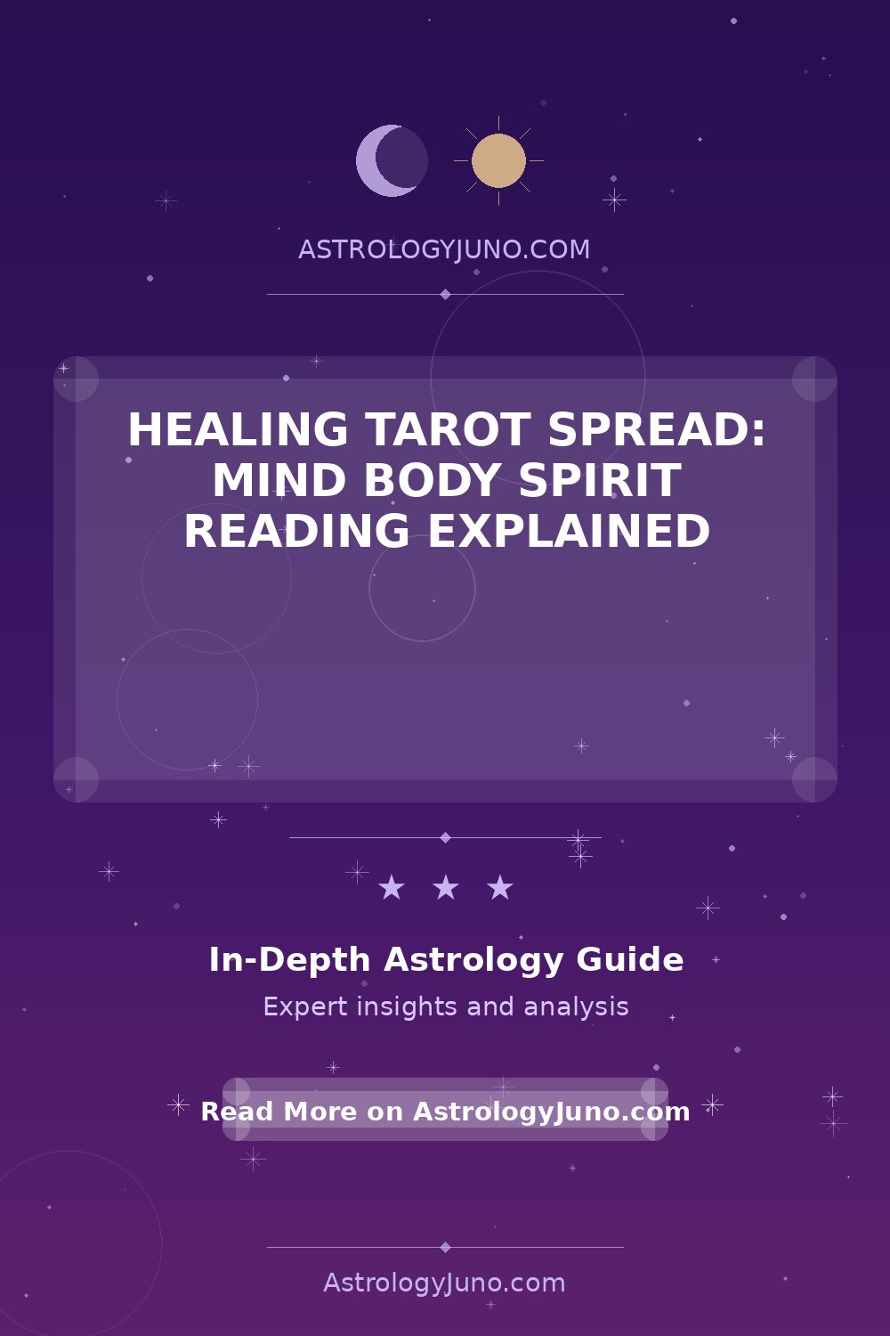 Healing Tarot Spread for Mind Body Spirit Insights - Astrology Juno