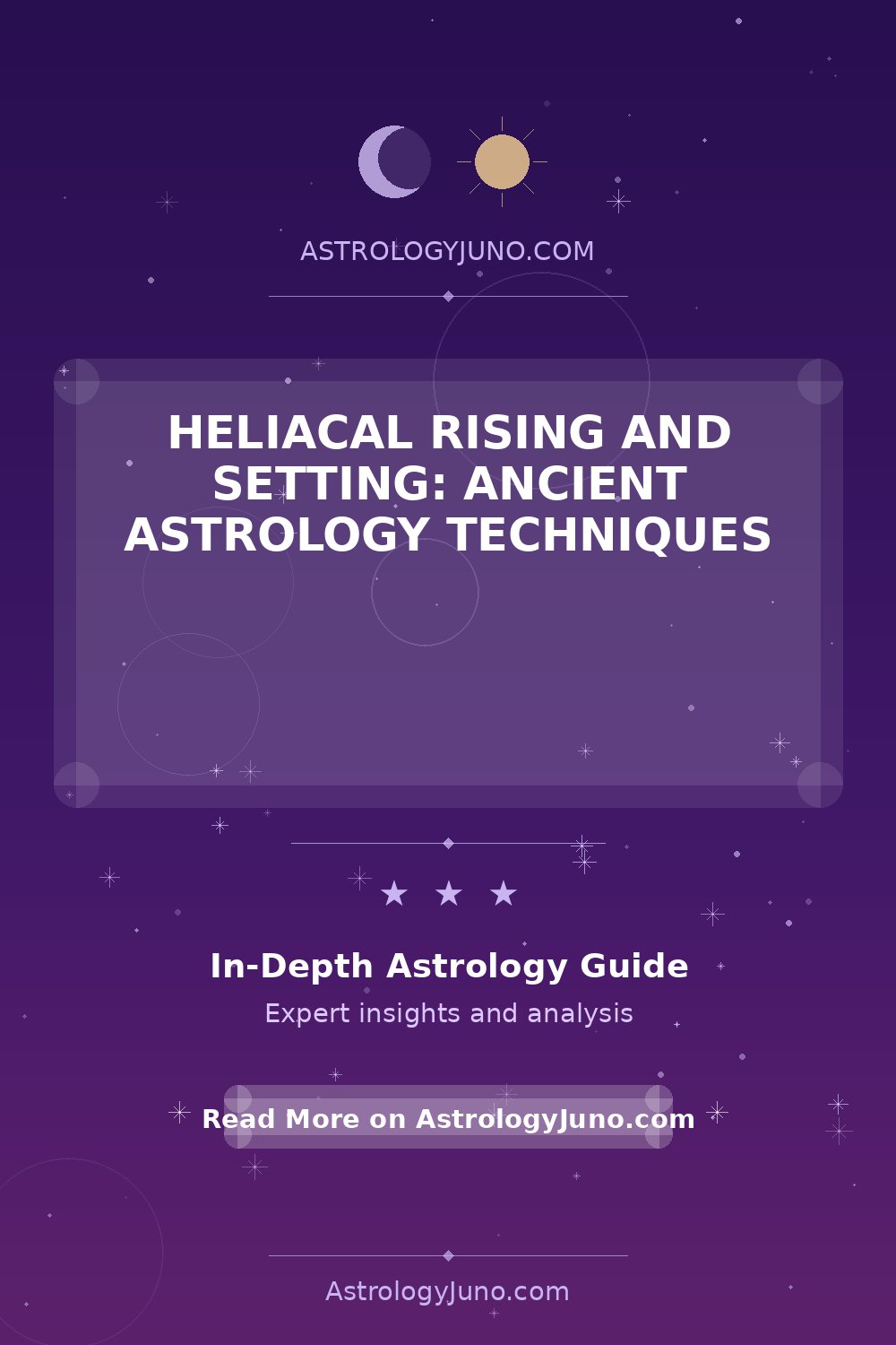 Heliacal Rising & Setting in Astrology Explained - Astrology Juno