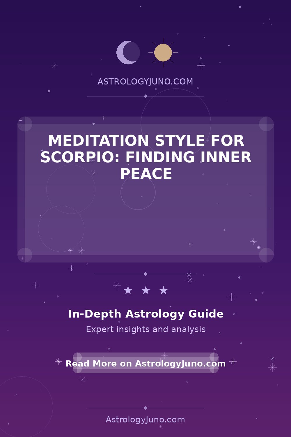 Meditation Techniques for Scorpio: Inner Peace Guide - Astrology Juno