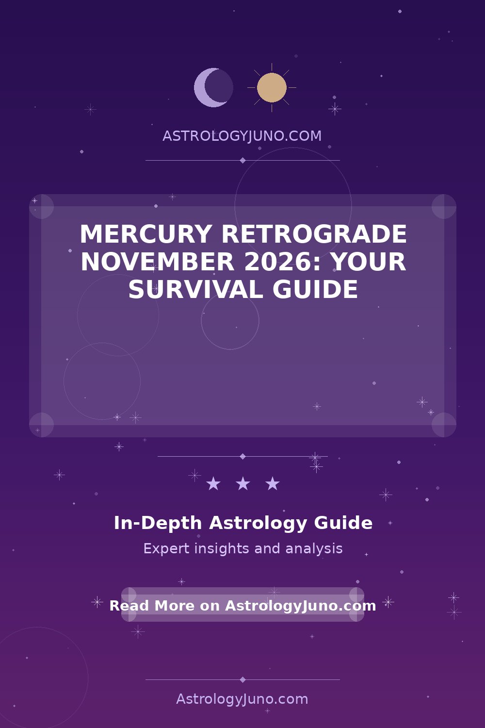 Mercury Retrograde November 2026: What to Expect - Astrology Juno