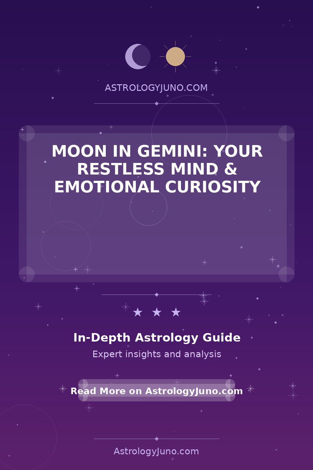 Moon in Gemini: Your Restless Mind & Emotional Curiosity - Astrology Juno