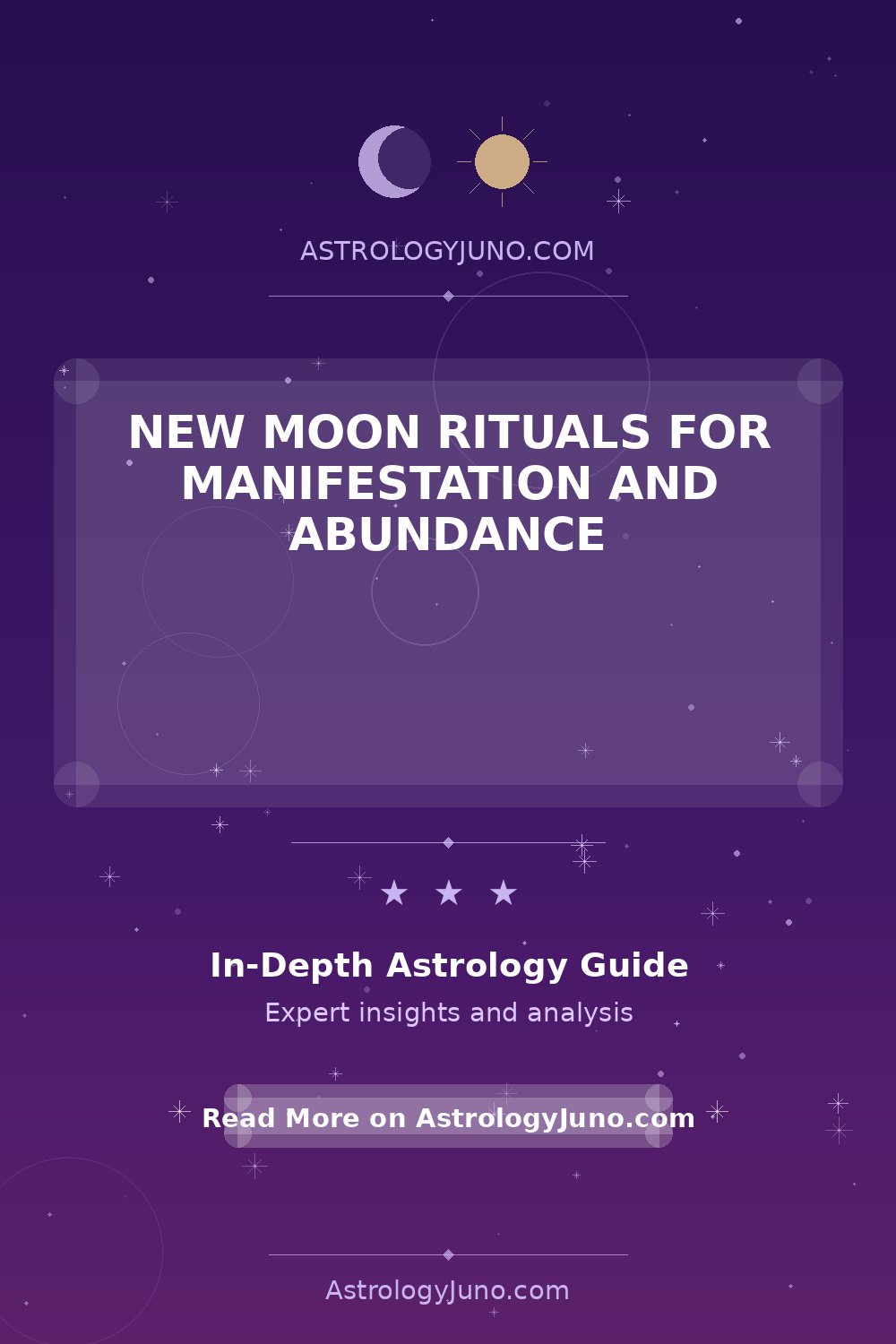 New Moon Rituals for Manifestation & Abundance - Astrology Juno