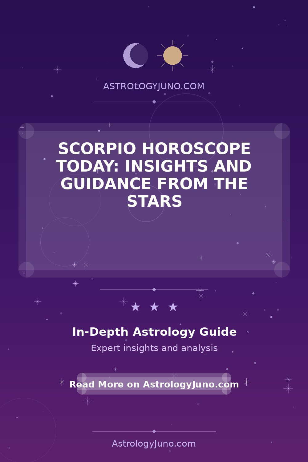 Scorpio Daily Horoscope: Insights and Guidance - Astrology Juno