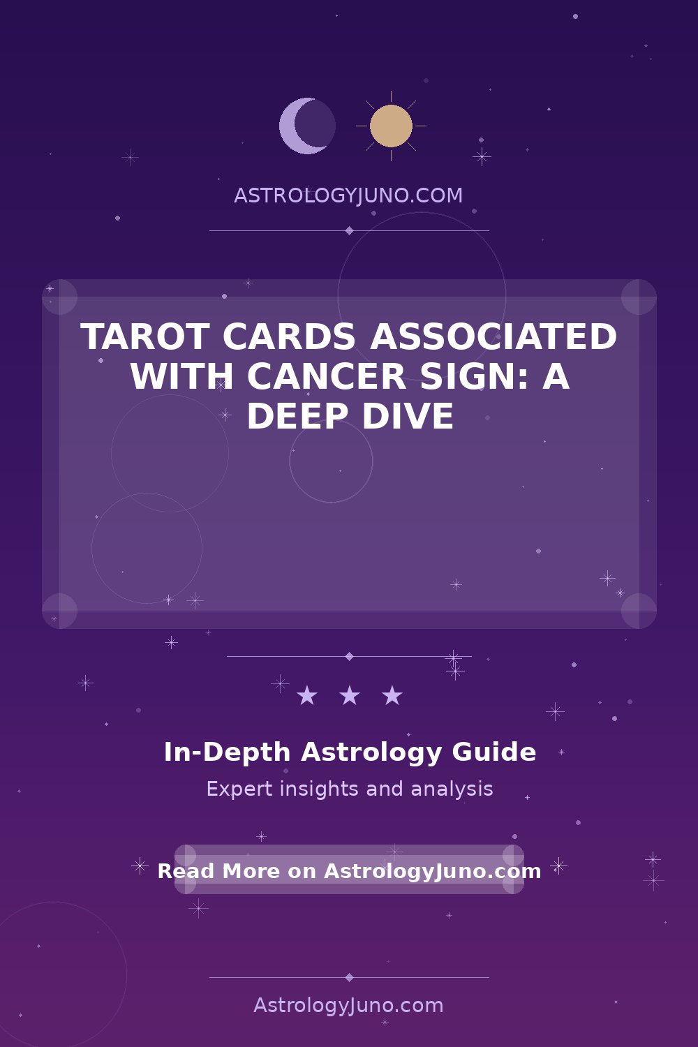 Tarot Cards and the Cancer Zodiac Sign Explained - Astrology Juno