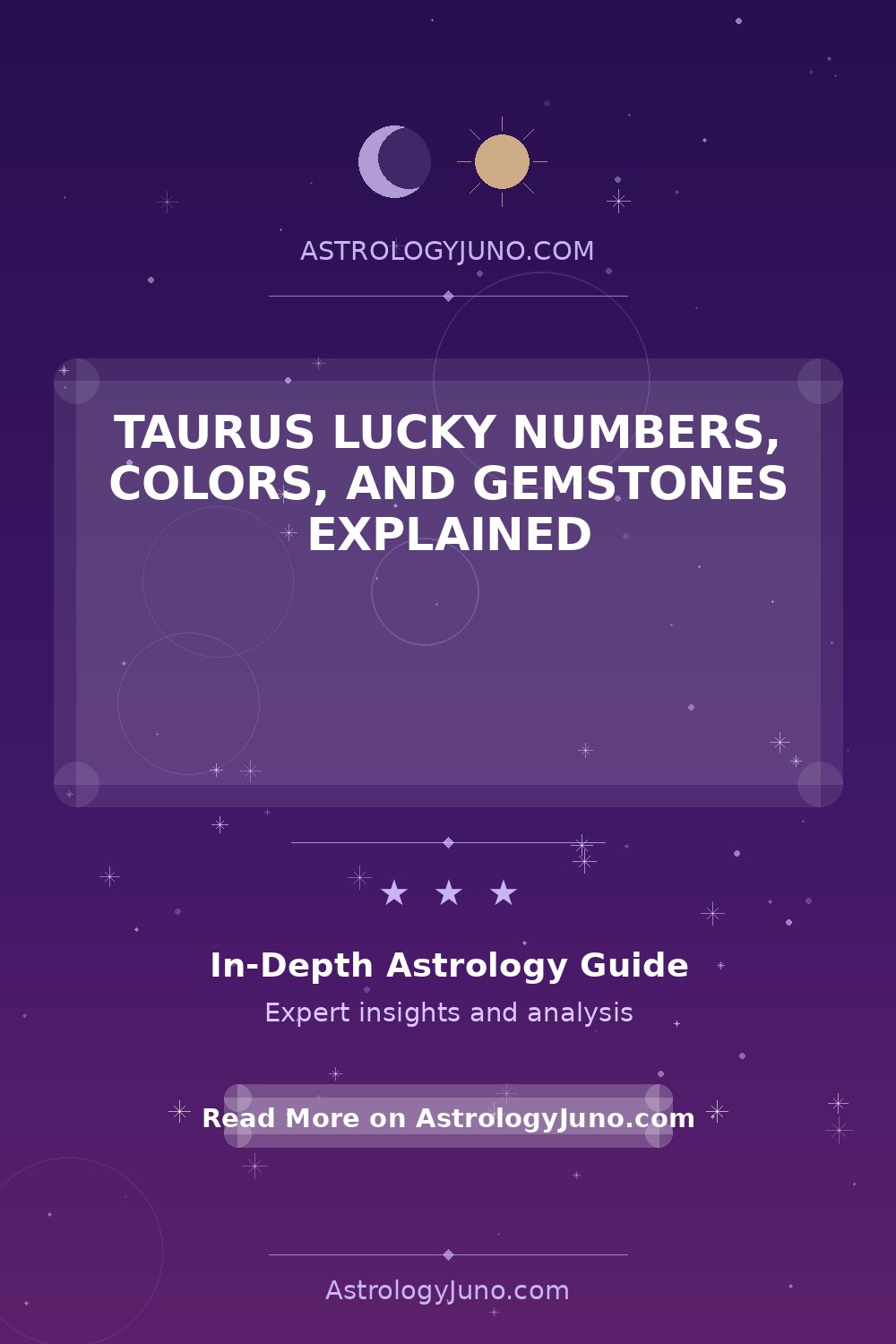 Taurus Lucky Numbers, Colors, and Gemstones Guide - Astrology Juno