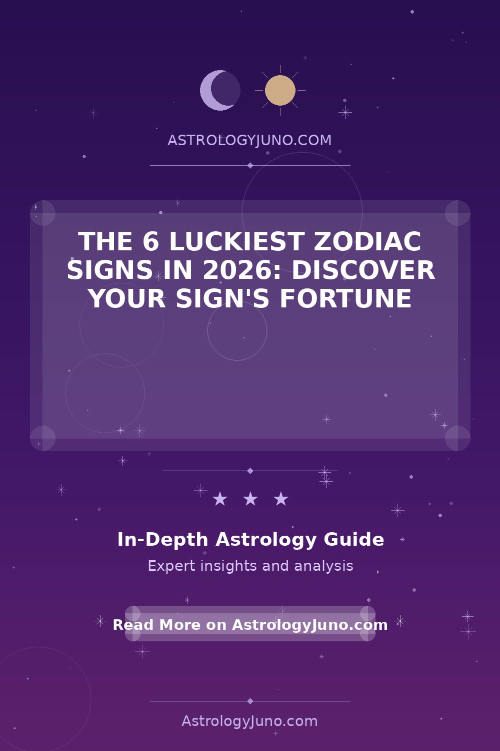 The 6 Luckiest Zodiac Signs in 2026: Discover Your Sign's Fortune ...