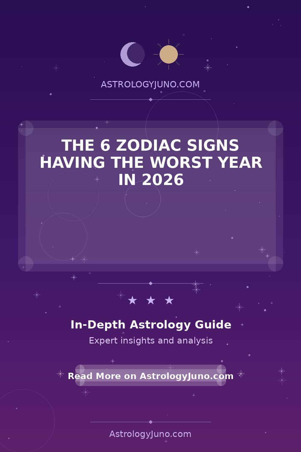 The 6 Zodiac Signs Having the Worst Year in 2026 - Astrology Juno