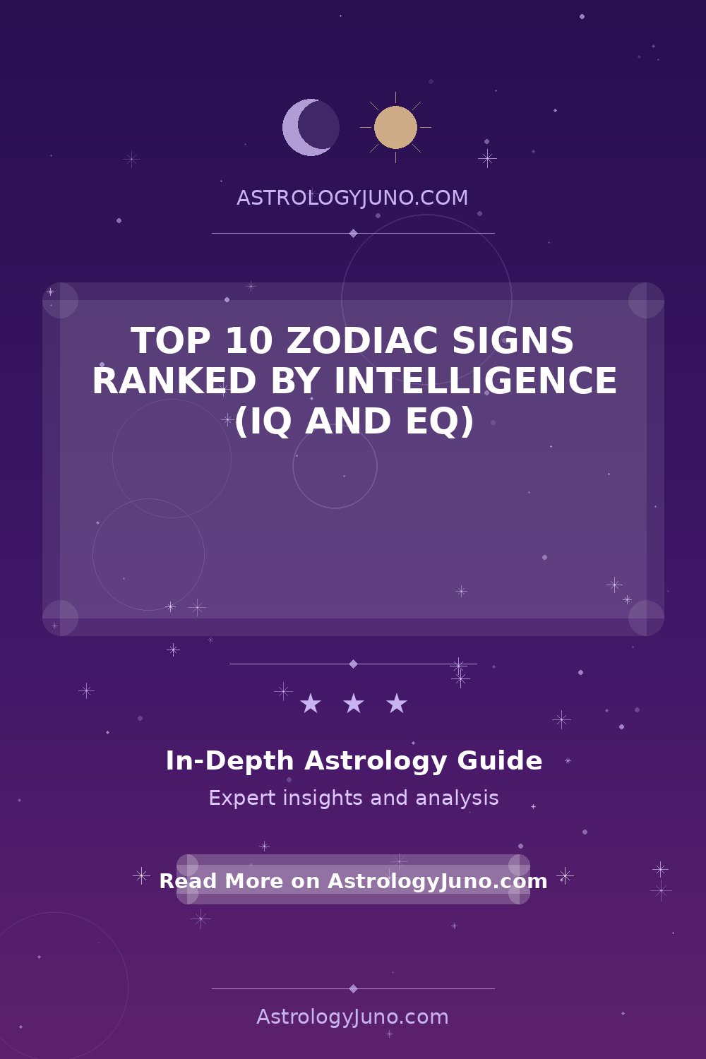 Top 10 Zodiac Signs Ranked by Intelligence (IQ and EQ) - Astrology Juno