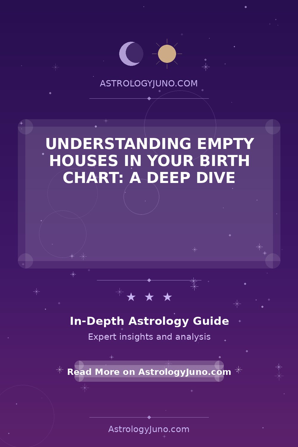 Empty Houses in Birth Charts Explained - Astrology Juno