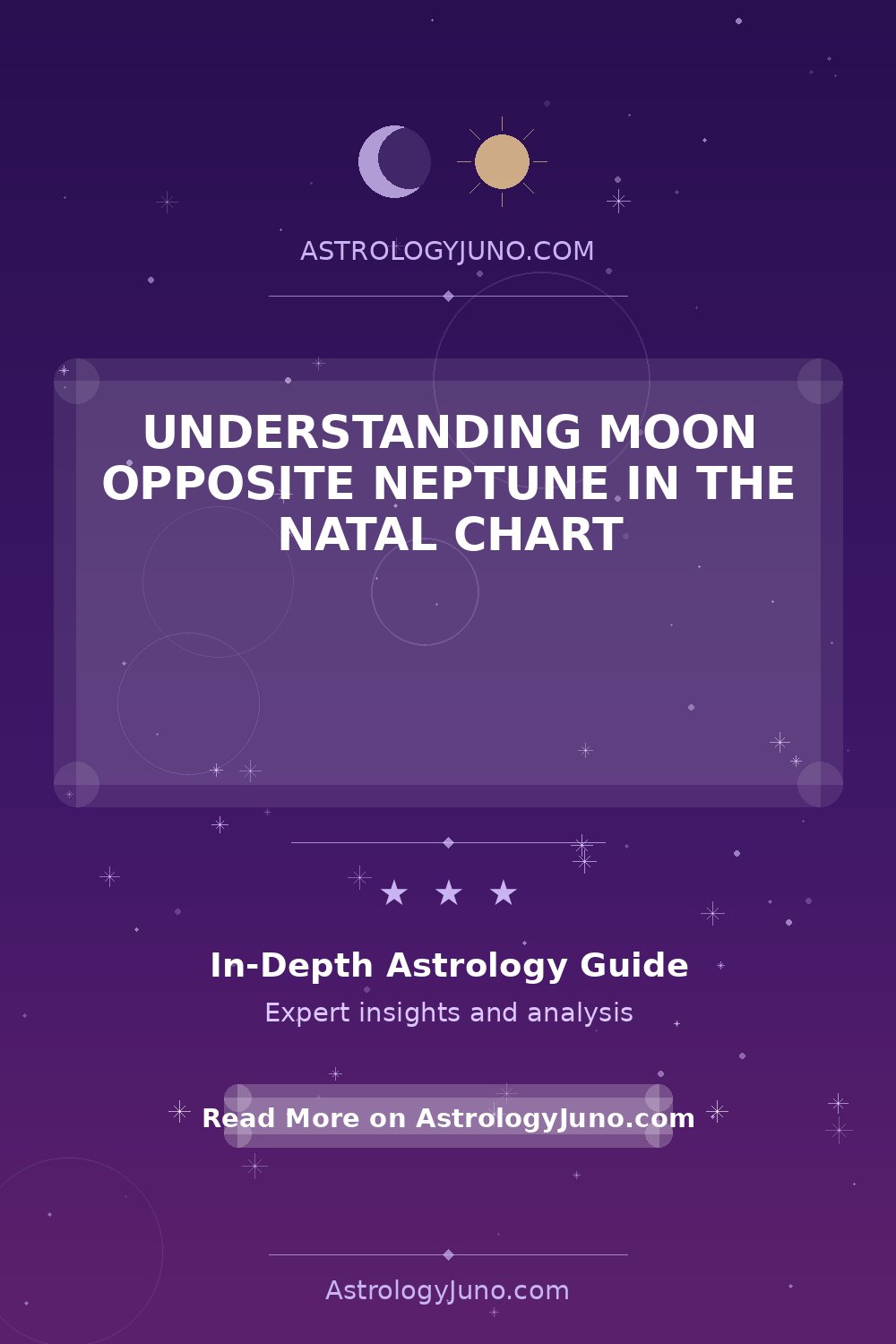 Moon Opposite Neptune: Natal Chart Insights - Astrology Juno