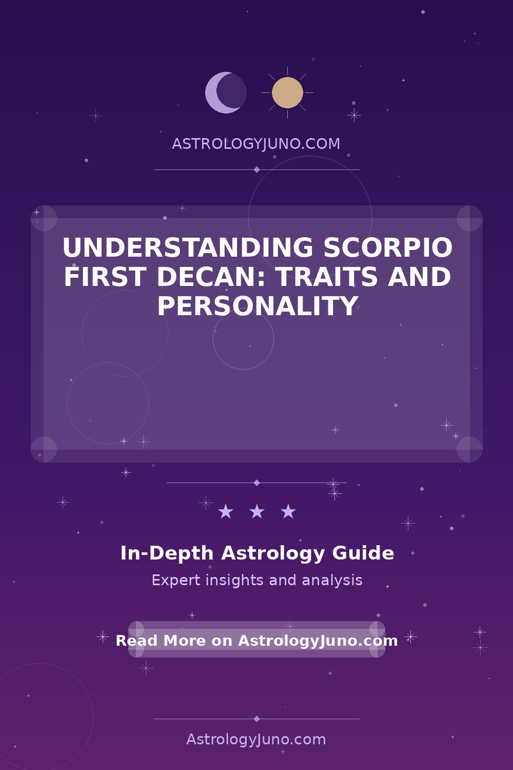 Scorpio First Decan Traits and Personality Insights - Astrology Juno
