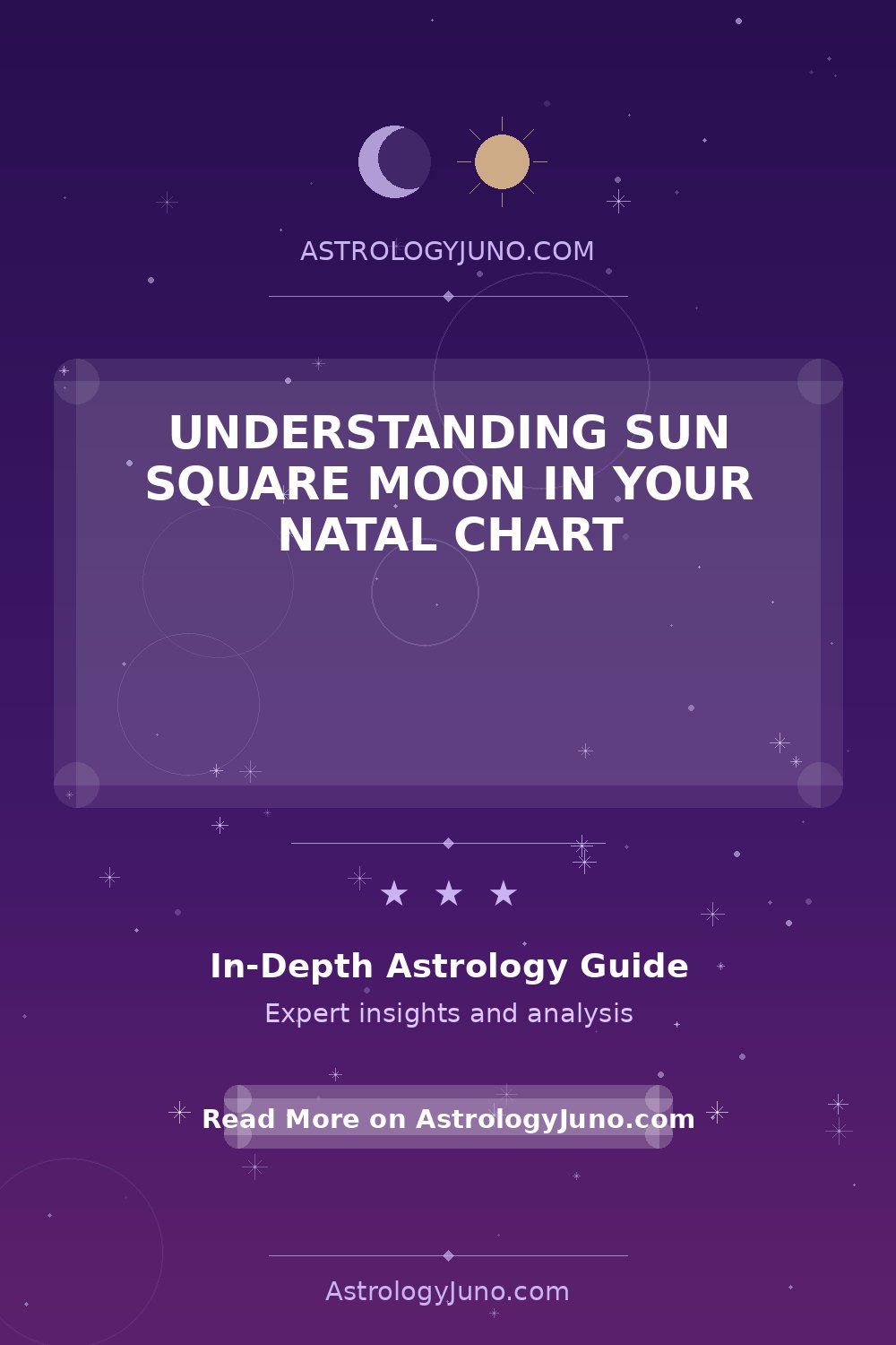 Sun Square Moon Natal Chart Insights - Astrology Juno