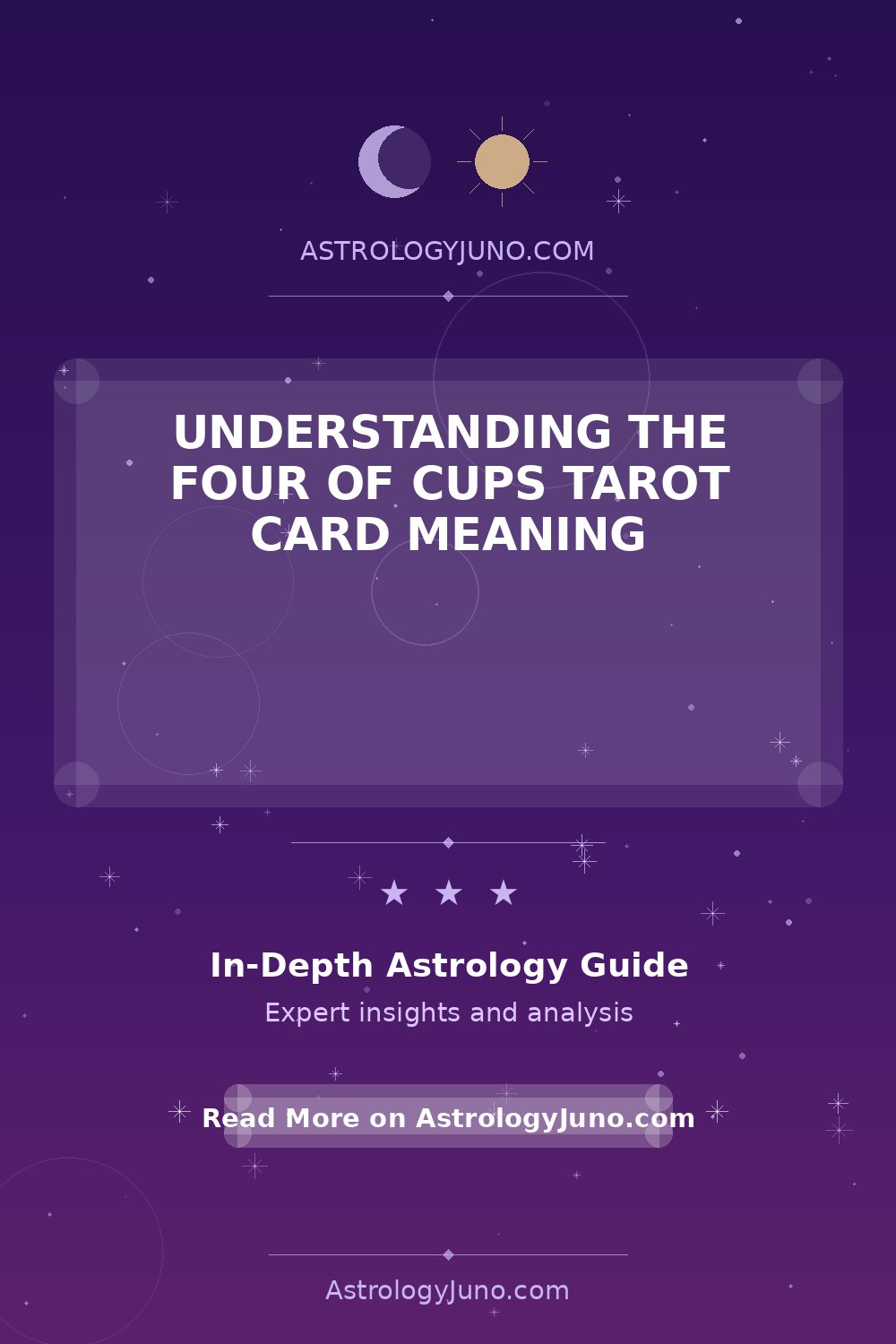 Four of Cups Tarot Card Meaning Explained - Astrology Juno