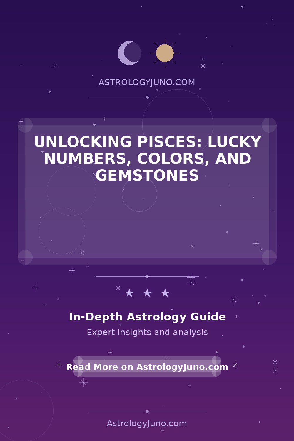 Pisces Lucky Numbers, Colors & Gemstones Guide - Astrology Juno