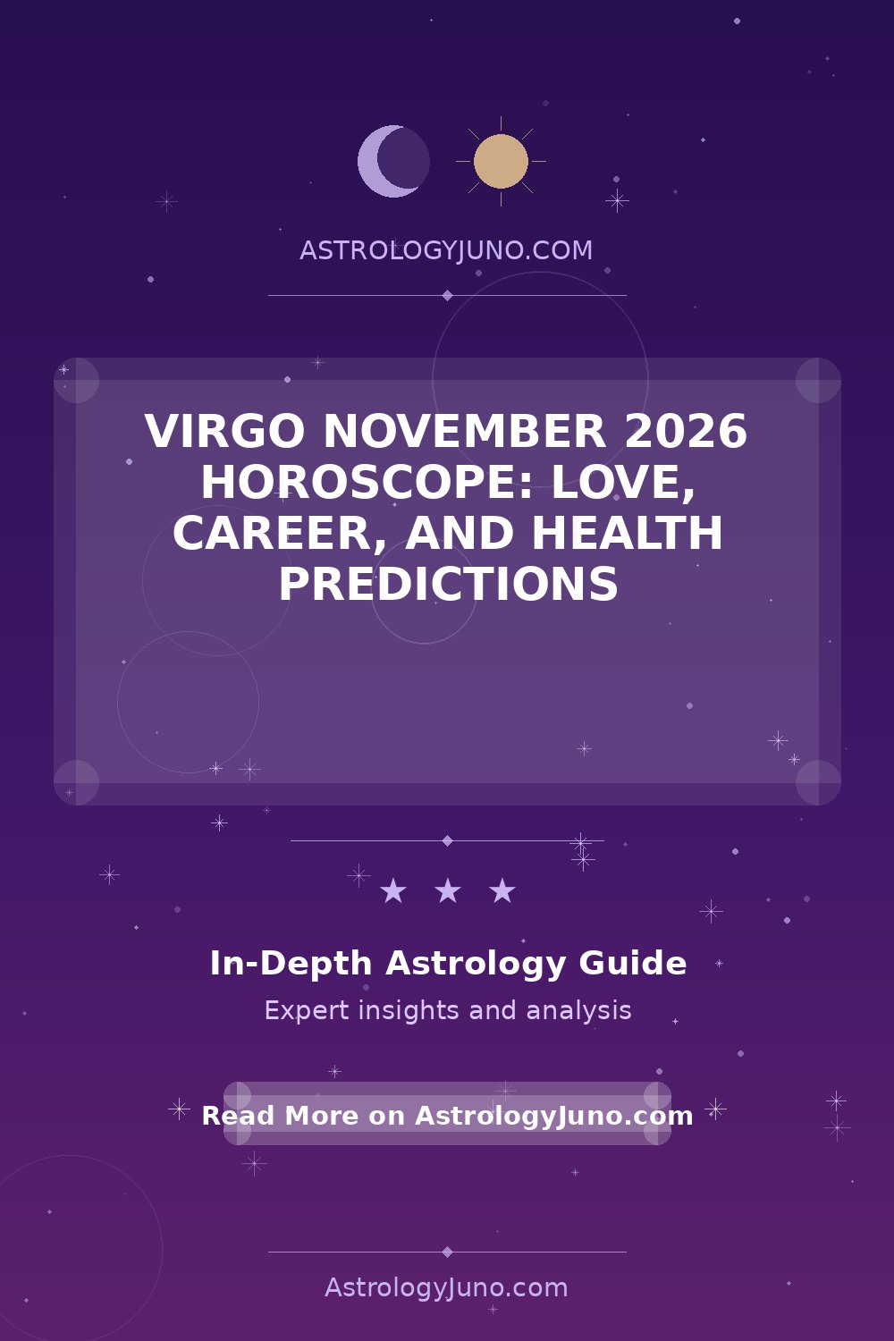 Virgo November 2026 Horoscope: Love, Career, and Health Predictions ...